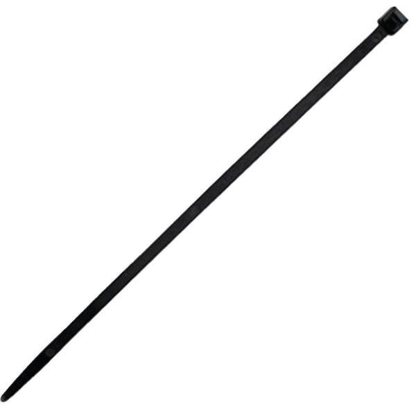 Cable Tie, 11 in L, 3.06 in Max Bundle Dia., Black, Nylon, 50 lb Strength, 500 PK